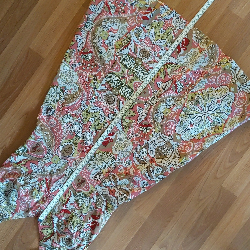 Ann Taylor Pink & Green Floral Aline Halter Dress Size 4 - Picture 5 of 10